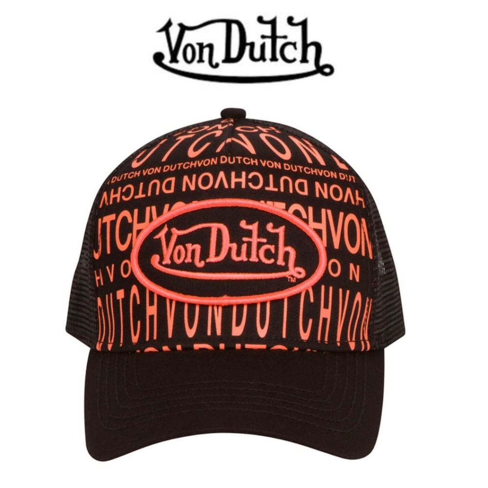 Von Dutch Broken Logo Monogram Trucker
